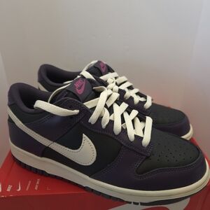 Nike DUNKS Dark Purple and Black Low-Top Sneakers